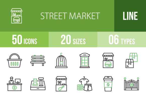 50 Street Market Icons: A Designer's Toolkit for Authentic Branding