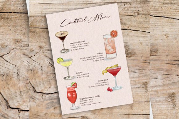Bring Your Menu to Life with Watercolor Illustrations
