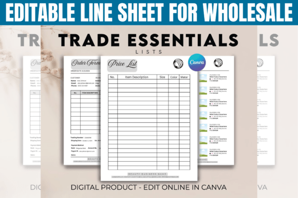 Editable Line Sheet for Wholesale: A Designer's Guide