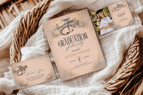 Editable Nurse Graduation Invitation: Celebrate a Milestone