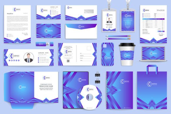 Elegant Full Stationery Template: A Complete Branding Toolkit