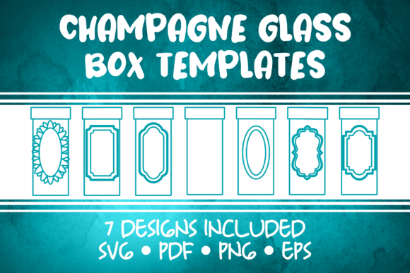 Elegant Gifting: The Champagne Glass Box Template Bundle