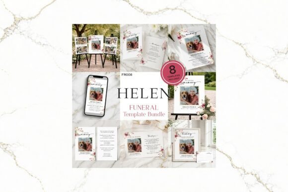 Funeral Bundle Canva FR008: A Guide to Elegant Memorial Design