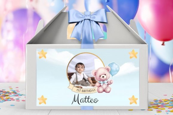 Gable Box Label Birthday CANVA TEMPLATE