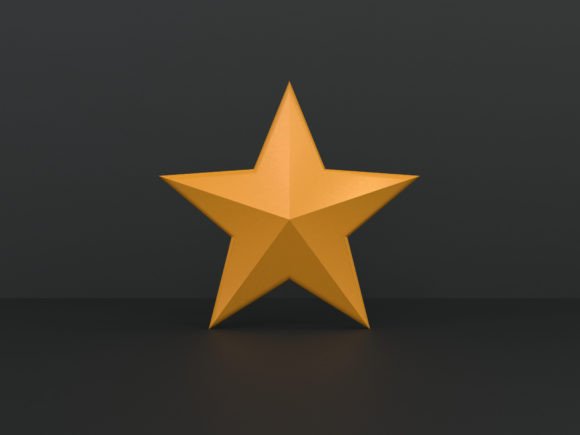 Gold Rating 3D Star Symbol: Design That Speaks Volumes