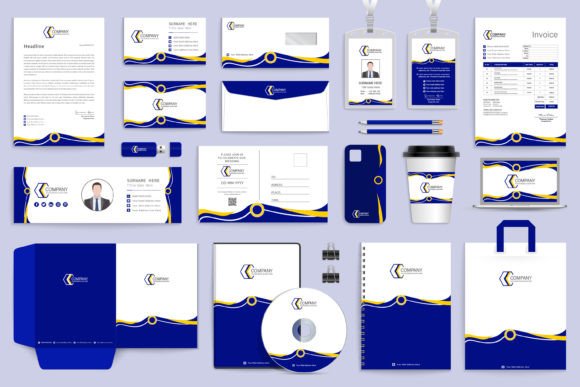 Modern Elegant Full Stationery Template: Your Brand's Professional Toolkit