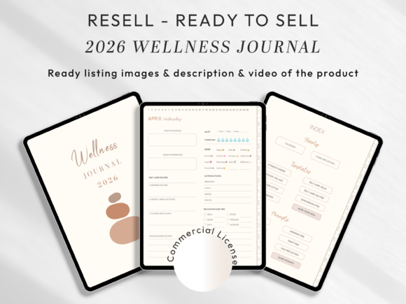 PLR - RESELL 2026 Wellness Journal: Your Ready-to-Sell Digital Asset