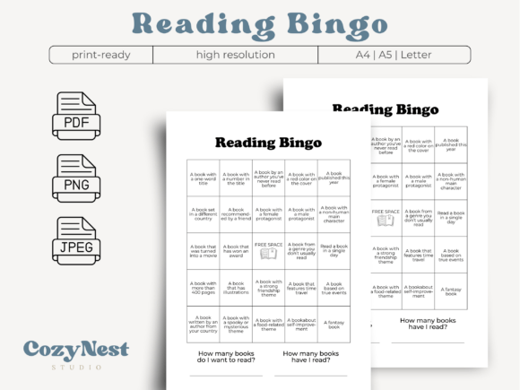 Reading Bingo: A Creative Tool for Your Book Journal