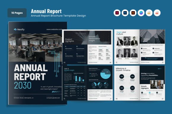 SaaS Product Launch Annual Report Brochure: A Design Review