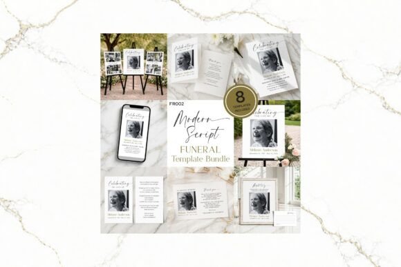 Understanding the Modern Script Funeral Template Bundle