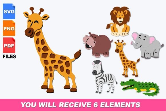 Wild Animals SVG and Clipart: Your Go-To Design Asset